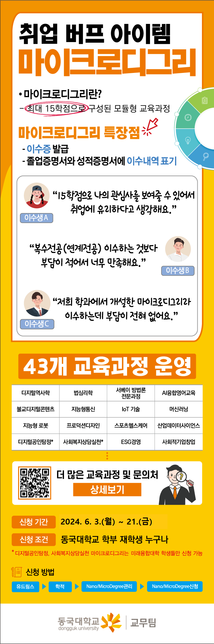 마이크로디그리 안내문